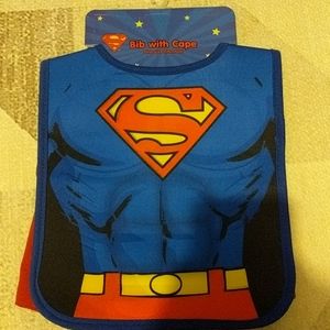 Superman Bib and Cape Set by ABG Baby